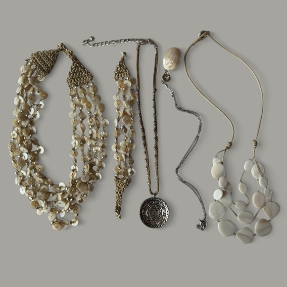 Elegant Abalone Shell Necklace and Bracelet Set - Picture 6 of 10